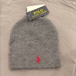 Polo by Ralph Lauren Heather Gray Knit Hat